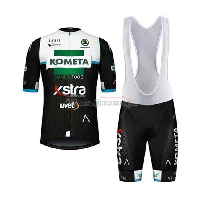 Abbigliamento Ciclismo Kometa Xstra Manica Corta 2020 Nero Bianco Verde